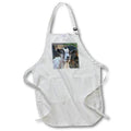 3dRose Jackie Popp Nature N Wildlife animals - Grey and white goat - Aprons (apr_21058)