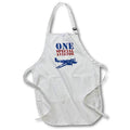 3dRose Anne Marie Baugh - Airplanes - Grunge Blue Fighter Plane with The Words One Special Aviator - Aprons (apr_211068)