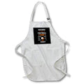 3dRose BrooklynMeme Sport Saying - Warning this football dad likes to go crazy orange and black - Aprons (apr_219897)