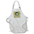 Apron - Shasta Daisy, Beautiful Soft Green and Tan Frame, Happy Mothers Day Mothers Day Design