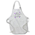 3dRose EvaDane - Quotes - Thank You for Raising The Man of My Dreams Purple - Aprons (apr_224039)