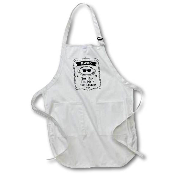 3dRose Apron - Papito The Man The Myth The Legend - Dad or Father in Spanish (apr_232421)
