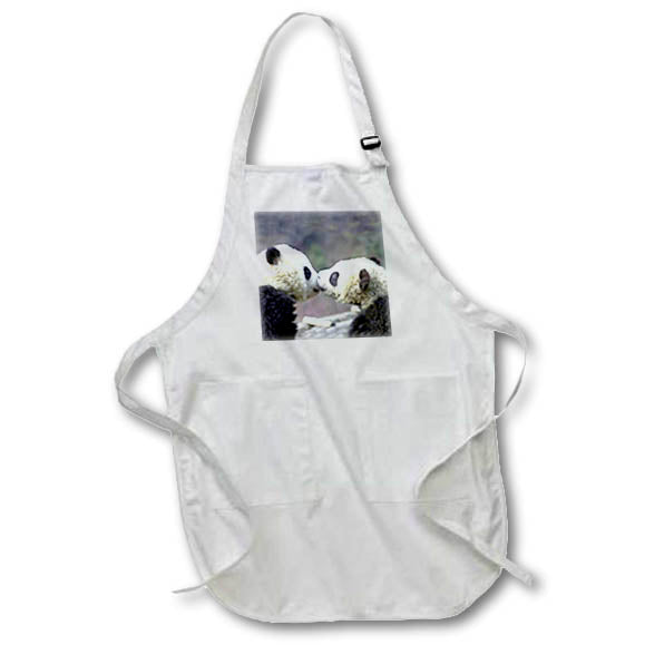 3dRose Wild animals - Baby Pandas - Aprons (apr_2547)