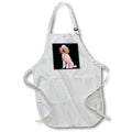 3dRose Dogs Poodle - Pink Poodle - Aprons (apr_255)