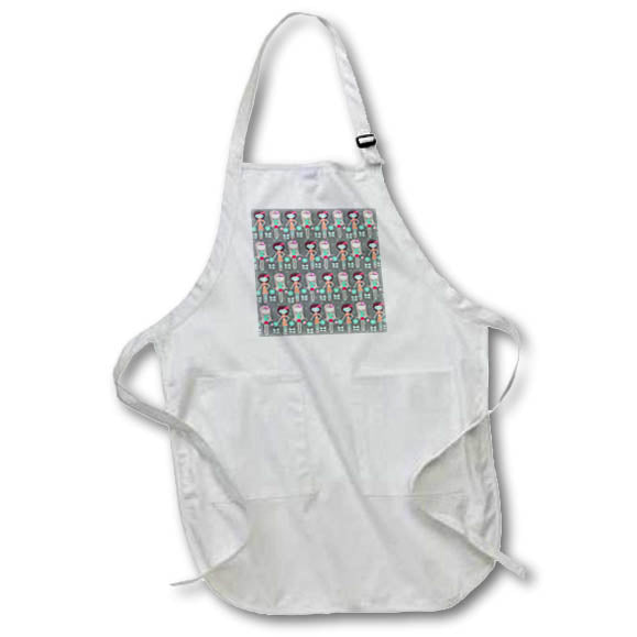 Apron - Cute Teenage Girls Pattern Patterns