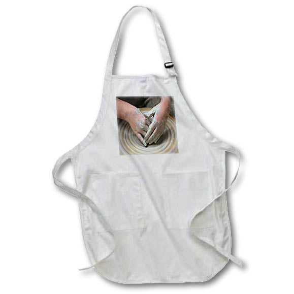 3dRose Décor II - Image of Hands Making Pottery - Aprons (apr_256143)