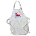 3dRose Xander inspirational quotes - Puerto Rican and proud, picture of Puerto Rican flag - Aprons (apr_265950)