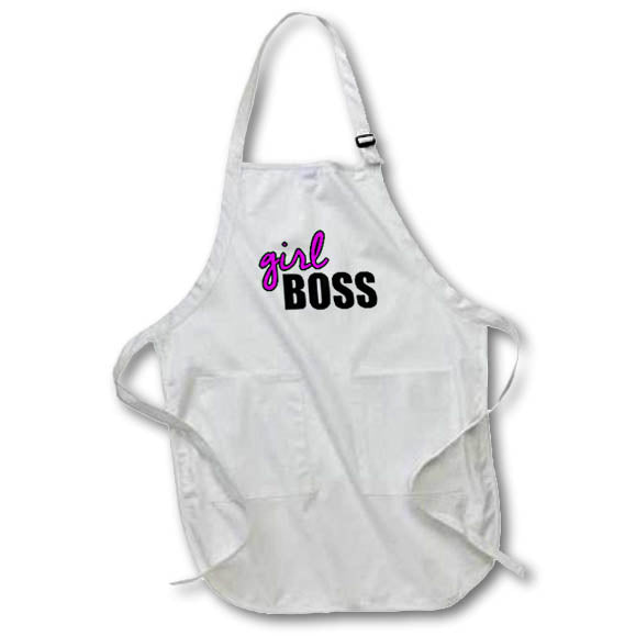 3dRose Office Humor - Girl Boss Pink - Aprons