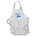 3dRose Mens Humor - Sawdust Is Man Glitter Blue - Aprons (apr_274576)