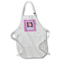 3dRose Beverly Turner Wedding Bridal Party Design - Honorary Bridesmaid Request, Pink and Yellow Peony Flower, Framed - Aprons