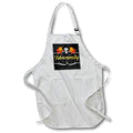 3dRose Doreen Erhardt Autumn Collection - Gratitude Typography in Danish with Gold and Chalkboard Fall Theme - Aprons