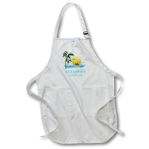 Apron - Ocean sunset and sailboat in the island of Key Largo Florida. Creative Studios – Florida