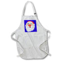 3dRose Apron - Cute Cartoon Santa Claus Kris Kringle Christmas Spirit - Graphic Designs Holidays