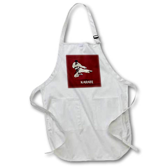 3dRose Karate - Karate - Aprons (apr_3149)
