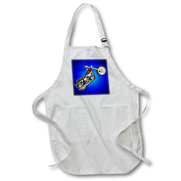 3dRose Apron Picturing FXDWGI Dyna Wide Glide® Motorcycle - Aprons (apr_3179)