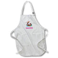 3dRose Apron - Alexis Design Adult Unicorn - Pink Unicorn on Sweet Donut