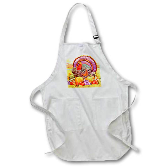 3dRose Holidays - Happy Thanksgiving - Aprons (apr_3206)