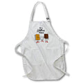 3dRose Funny Cute Its Smores Time Camping and Hiking Cartoon - Aprons (apr_320676)