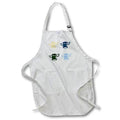 3dRose Gabriella-Quote - Image of Four Cow Image - Aprons (apr_322131)