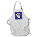 3dRose All Smiles Art - Animals - Funny Cute Panda Bear Original Art Cartoon - Aprons (apr_323489)