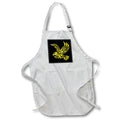 3dRose Alexis Design - Birds Eagle - Stylized image of a bald eagle in flight. Patriotic gift, charm - Aprons (apr_323670)