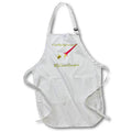 3dRose Edmond Hogge Jr Sayings - Honeysuckle and Honeybee - Aprons (apr_33018)