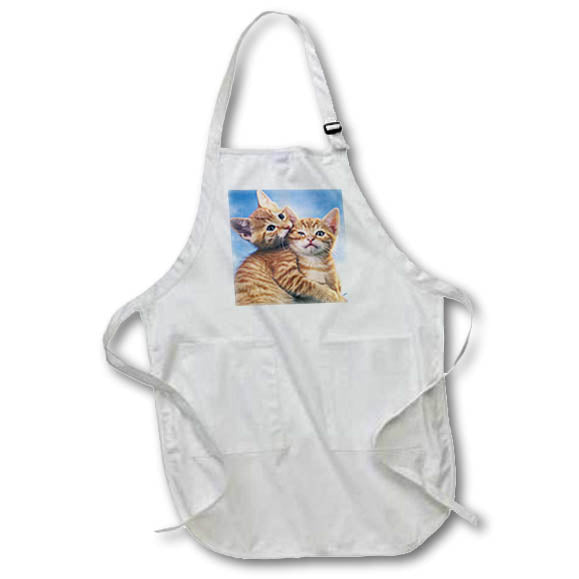 3dRose Florene Cats - Kitten Love - Aprons (apr_33337)