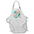 3dRose Soft pink peach amber yucca and arbor green seamless ombre - Aprons (apr_334138)