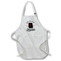 3dRose S.Heller and Kids-Cooking - I love my Air Fryer Master Foodie - Aprons (apr_339135)
