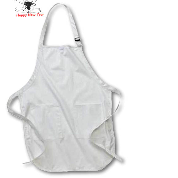 3dRose Image of Black Bamboo And Ox With Red Words And Year - Aprons (apr-339680)