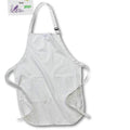 3dRose Image of Black And White Dots With Purple Bird And Green Bamboo - Aprons (apr-339683)