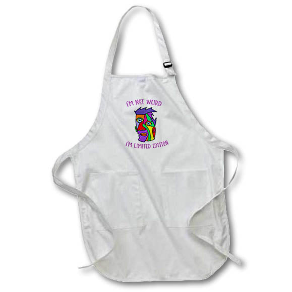 Apron - Funny Colorful Man Im not weird Im limited edition Cubism Style Art Funny