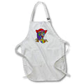 Apron - Funny Colorful Woman Drinking Coffee Cubism Style Art Funny