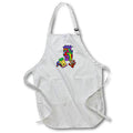 Apron - Funny Colorful Man Drinking Beer Cubism Style Art Funny