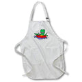 Apron - Funny Green T-rex Dinosaur Floating down river in Inner tube Nature Funny