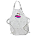 Apron - Funny Pink Flamingo Bird Floating down river in Inner tube Nature Funny