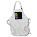 Apron - Image of Stained Glass On Black With L Shana Tova And Mogen David lens Art by Florene - Jewish New Year