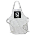 Apron - Image of Traditional Black And White With Rabbi And Shofar Dated lens Art by Florene - Jewish New Year