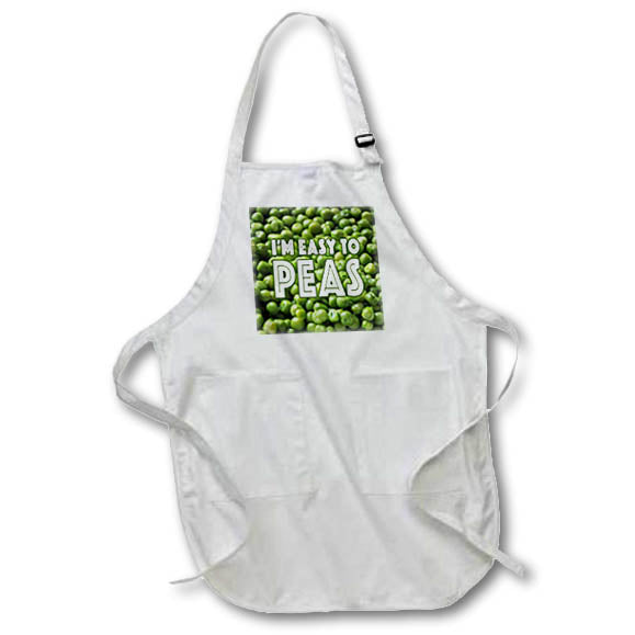 Apron - Image of Words Im Easy To Peas On Picture of Peas – Food
