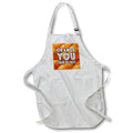 Apron - Image of Words Orange You Tired Of This on Oranges Background – Food