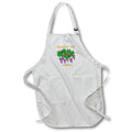Apron - Image of Words Squeeze Me I Whine On Bunch Cartoon Grapes lens Art by Florene - Humor In Fruit
