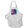Apron - Image of Clouds Of Pink Aqua And Blue In Abstract Smooth Painting lens Art by Florene - Abstract Paintings On Glass