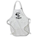 Apron - Funny Old Age Grey T-rex Dinosaur with Balloon Happy Birthday Cartoon Birthday
