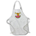 Apron - Funny Moose eating Watermelon Nature Cartoon Funny