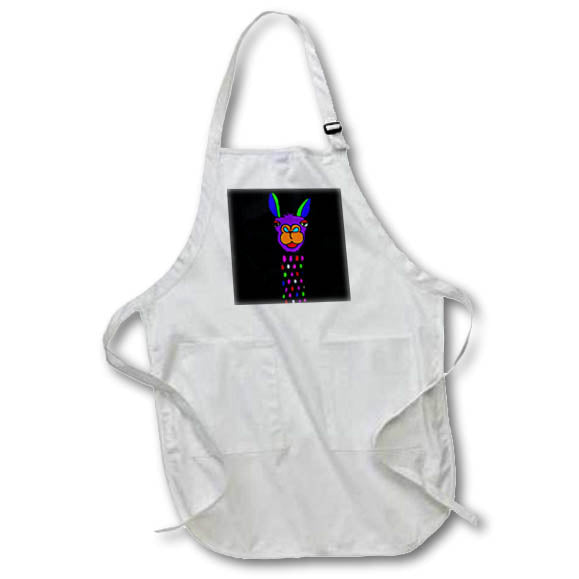 Apron - Funny Cool Colorful Llama Abstract Art Nature Animals