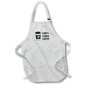 Apron - Coffee teach repeat with clipart of a coffee cup with a heart on white Stamp City - typography