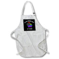 Apron - Im the rainbow sheep of the family. Rainbow sheep on black background. Stamp City - typography