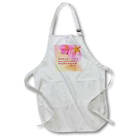 Apron - Bible - And whatever we ask, we receive from him, because we keep... Alexis Design - Religion Bible Verses