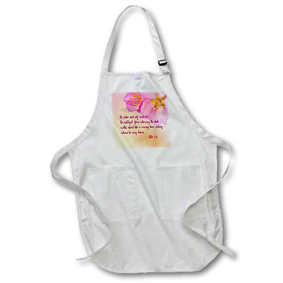 Apron - Bible - Be sober and self-controlled. Be watchful... Alexis Design - Religion Bible Verses