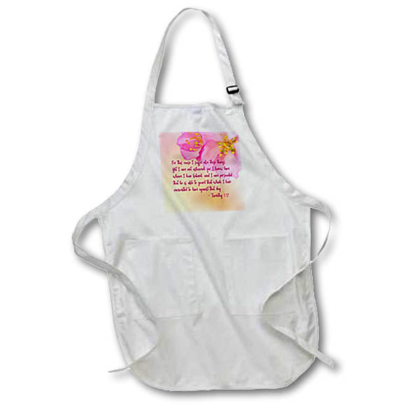 Apron - Bible - For this cause I suffer also these things... Alexis Design - Religion Bible Verses